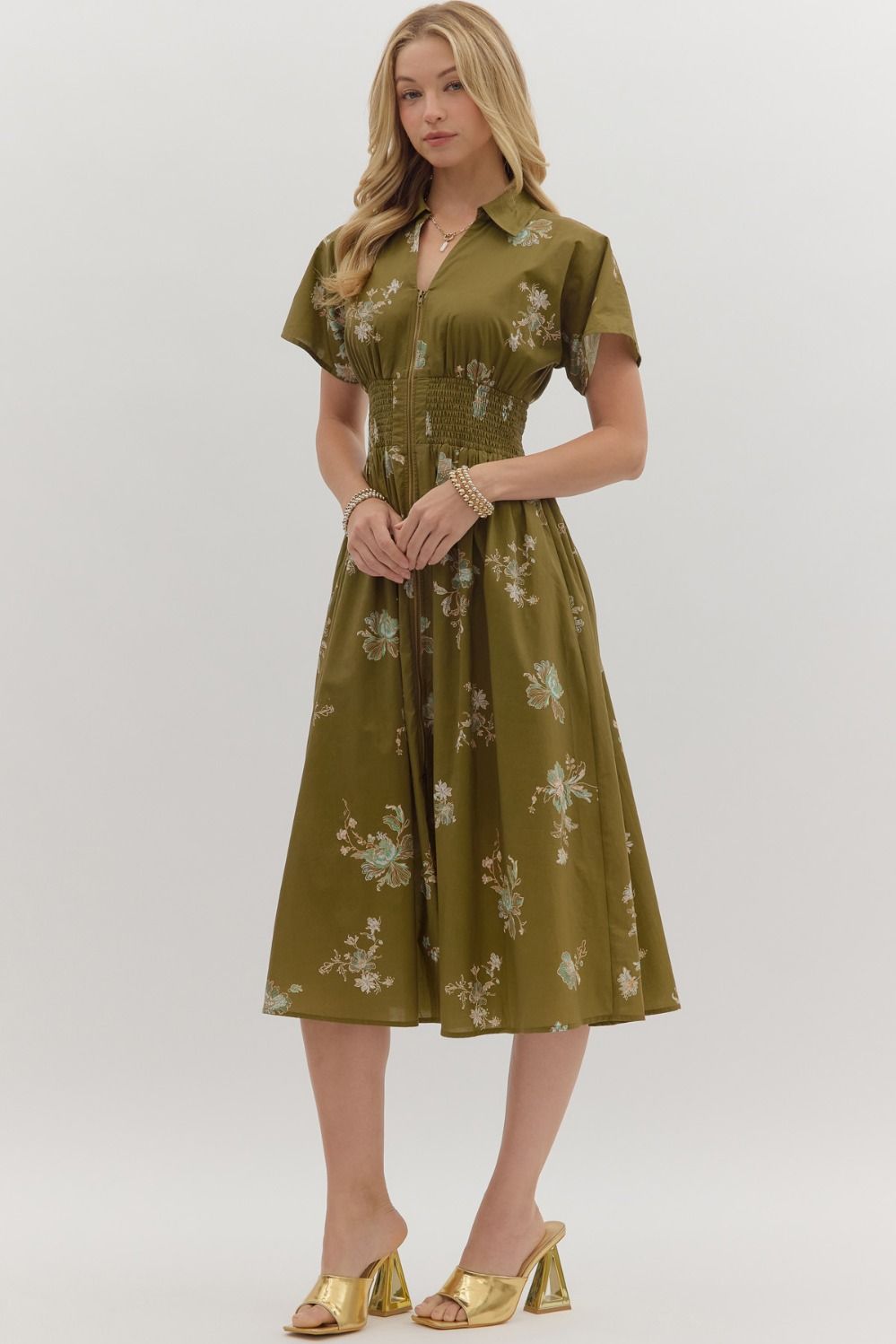 ENTRO INC Women's Dresses Paisley Print Short Sleeve Mini Dress