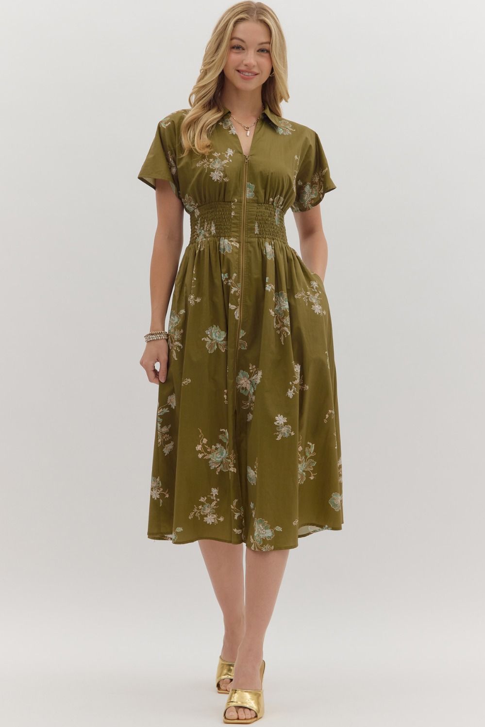 ENTRO INC Women's Dresses Paisley Print Short Sleeve Mini Dress