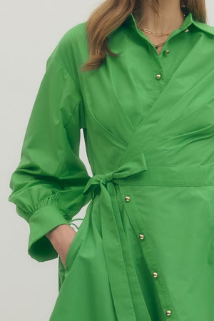 ENTRO INC Women's Dresses Tie Waist Mini Dress