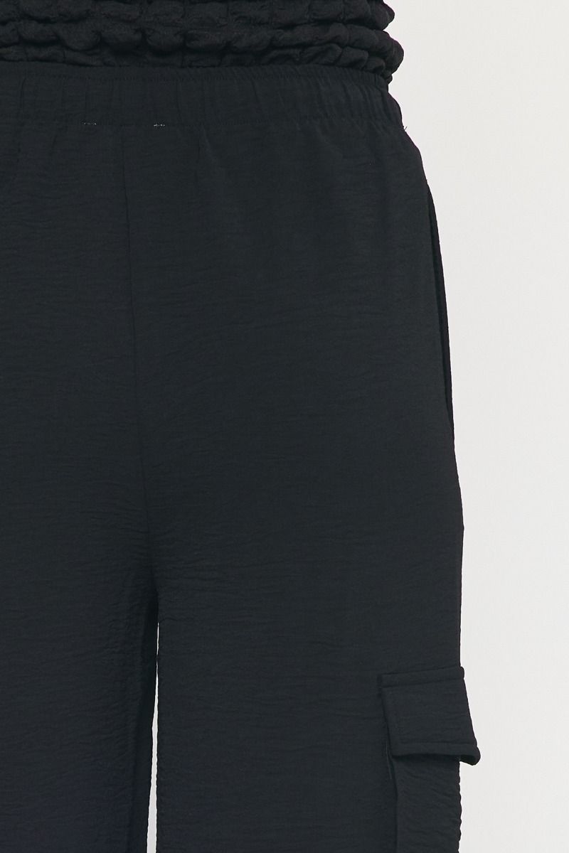 ENTRO INC Women's Pants High Waisted Utility Wide Leg Pants || David's Clothing