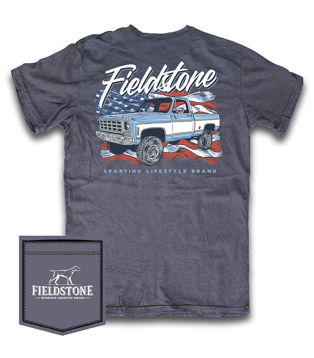 FIELDSTONE Kid's Tees Field Stone Youth USA Truck SS Tee