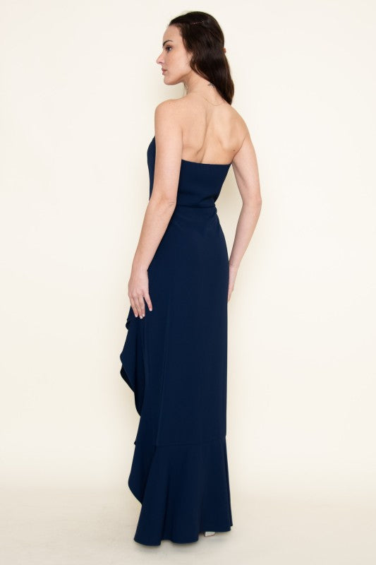 FORE COLLECTION Women's Dresses Sweetheart Strapless Ruffle Maxi