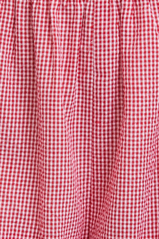 Gilli Clothing Women's Romper Strapless Smocked Top Bubble Hem Romper || David's Clothing