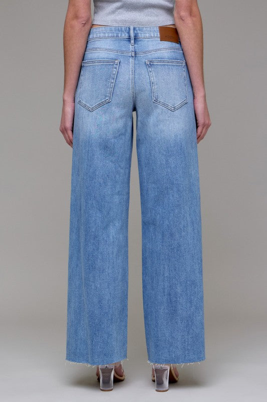 HIDDEN JEANS Women's Jeans Hidden Jeans Medium Light Forward Seams 32in Inseam Wide Leg