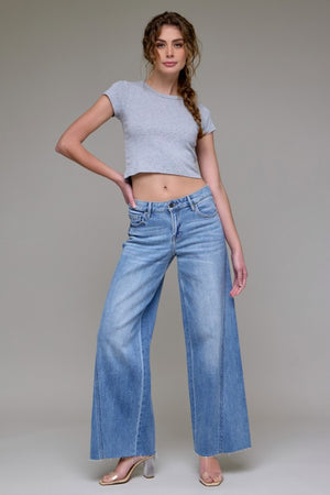 HIDDEN JEANS Women's Jeans Hidden Jeans Medium Light Forward Seams 32in Inseam Wide Leg