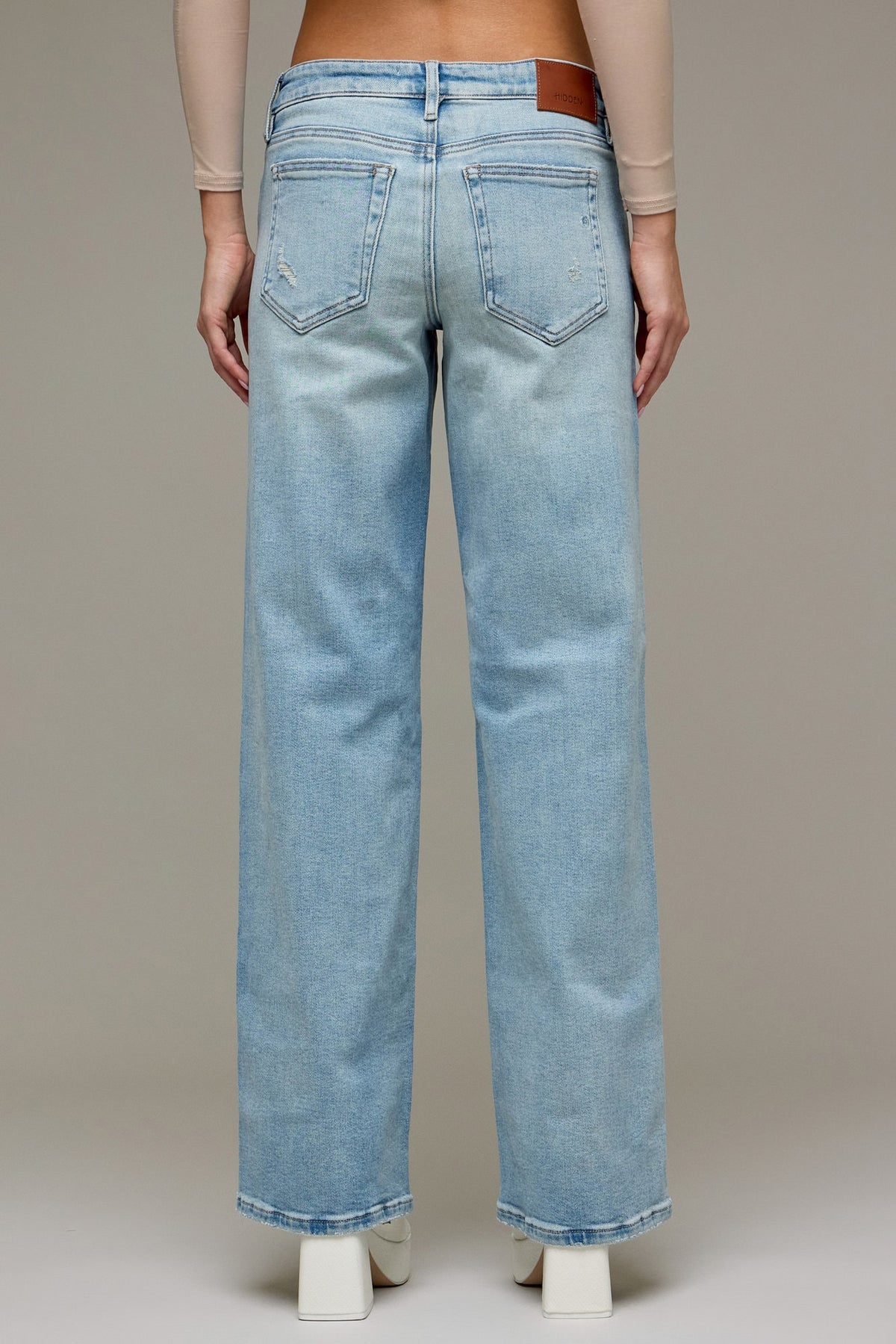 HIDDEN JEANS Women's Jeans Hidden Jeans Medium Light Low Rise 32in Inseam Dad Jeans