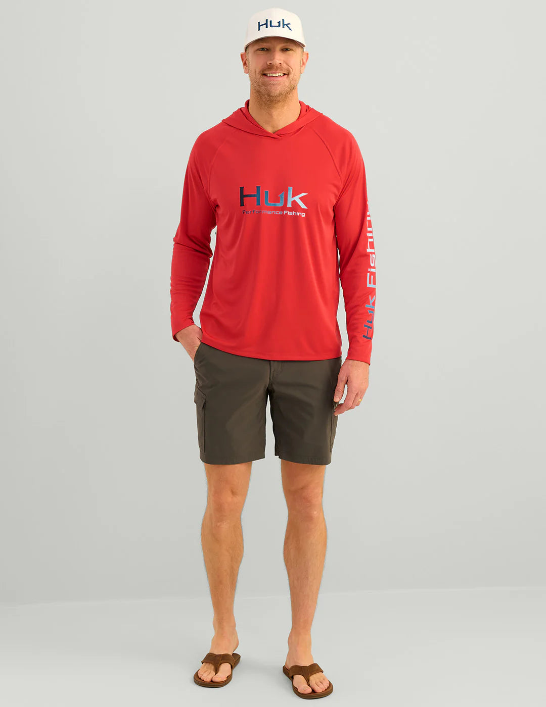 HUK FISHING Men's Tees Huk Pursuit Performance Hoodie || David's Clothing