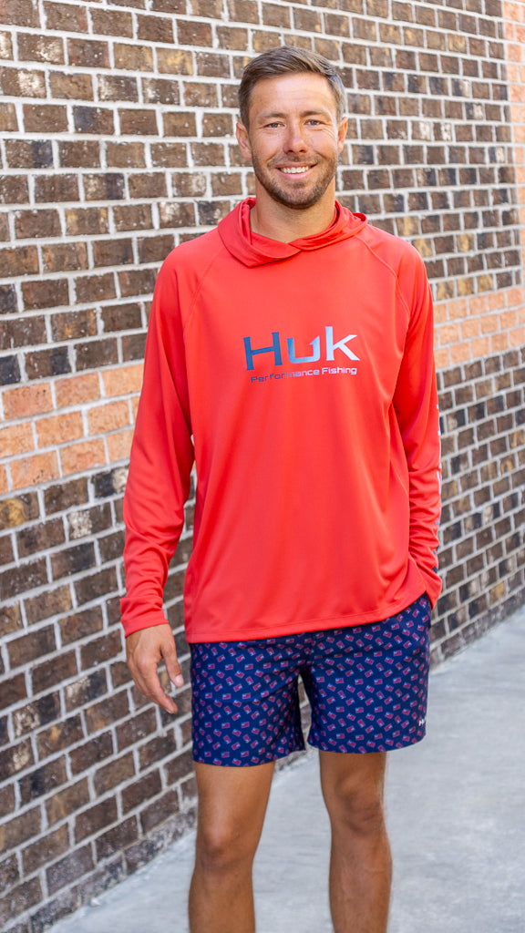 HUK FISHING Men's Tees Huk Pursuit Performance Hoodie || David's Clothing
