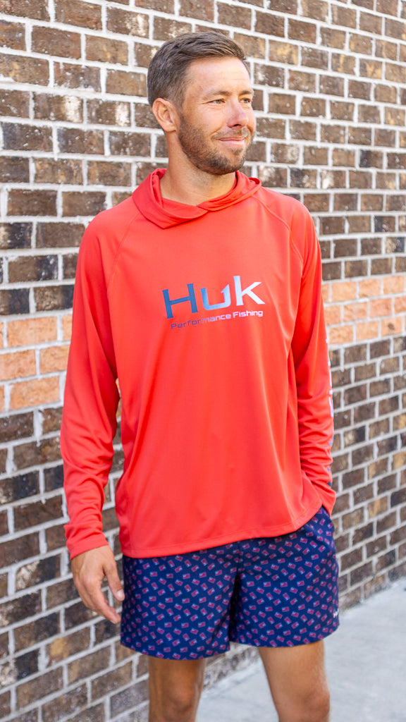 HUK FISHING Men's Tees Huk Pursuit Performance Hoodie || David's Clothing
