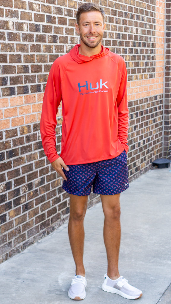 HUK FISHING Men's Tees Huk Pursuit Performance Hoodie || David's Clothing