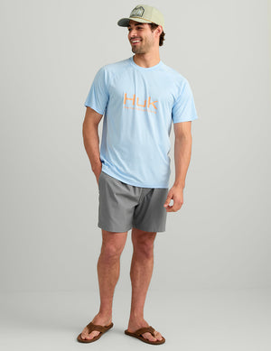 HUK FISHING Men's Tees Huk Pursuit Short Sleeve Performance Crew