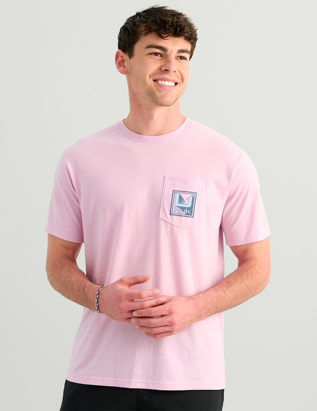 HUK FISHING Men's Tees Huk Rising Huk Pocket Tee