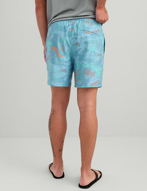 HUK FISHING Mens Shorts Huk Pursuit Volley Swim Shorts