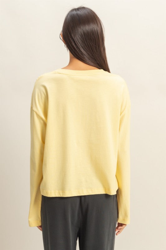 HYFVE INC. Women's Top 1- take pics of dark cherry - Wide Long Sleeve T-Shirt