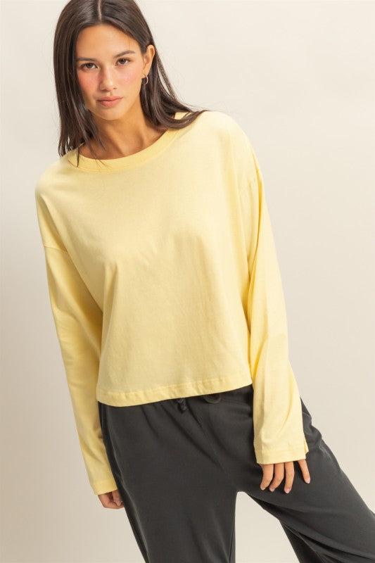 HYFVE INC. Women's Top 1- take pics of dark cherry - Wide Long Sleeve T-Shirt