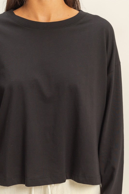 HYFVE INC. Women's Top 1- take pics of dark cherry - Wide Long Sleeve T-Shirt