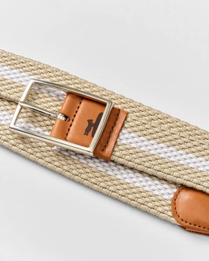 JOHNNIE O Men's Belts Johnnie-O Reversible Stripe Stretch Belt