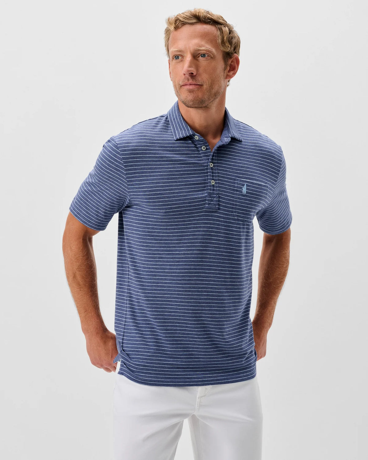 JOHNNIE O Men's Polo Johnnie-O Original 4-Button Polo - Ryan Stripe