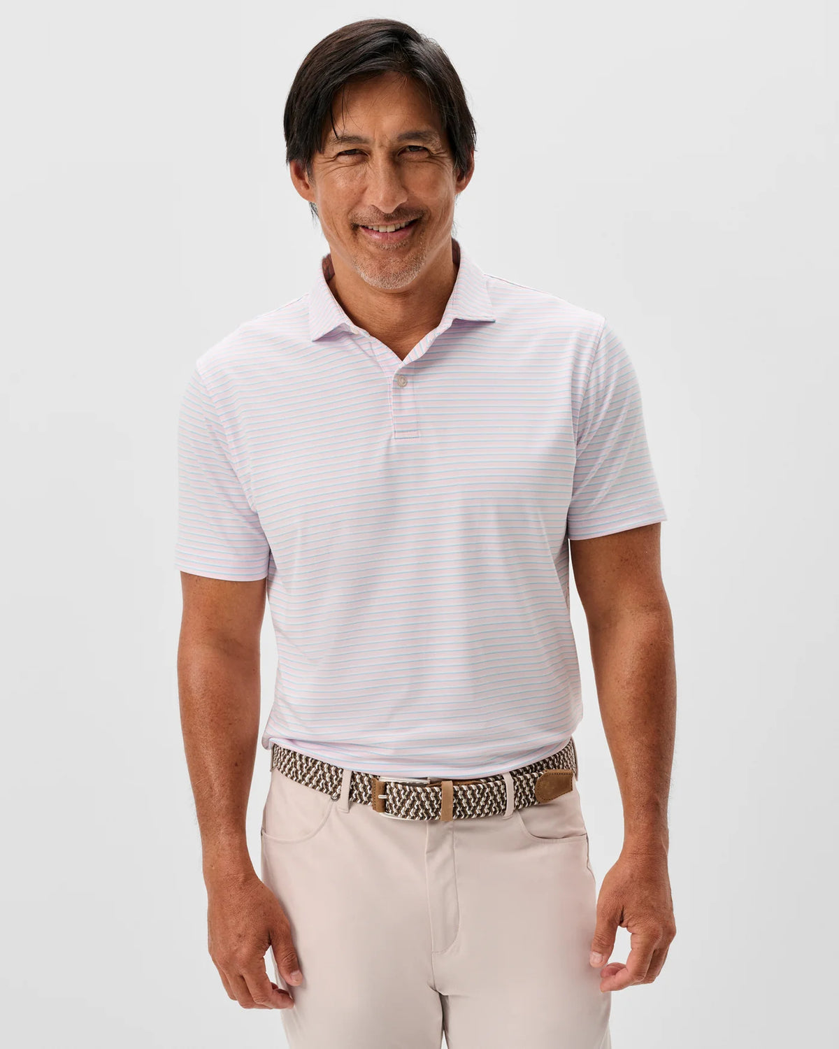 JOHNNIE O Men's Polo Johnnie-O Performance Jersey Polo - Rez Stripe
