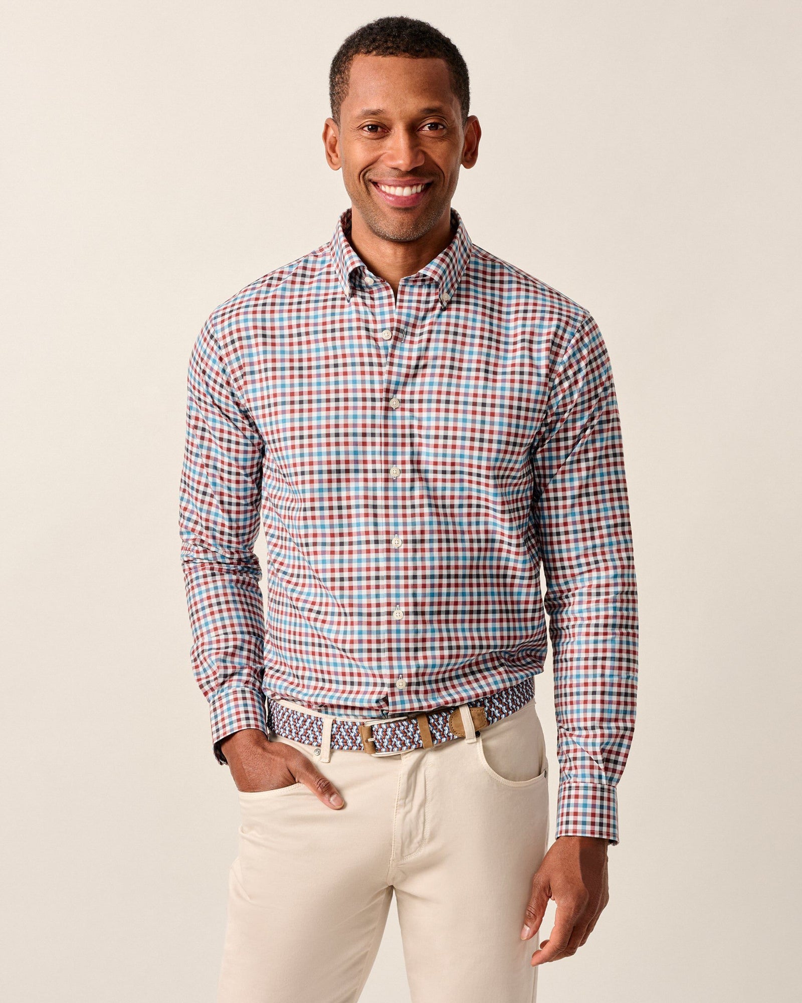 JOHNNIE O Men's Sport Shirt Johnnie-O Featherweight Performance Button Down Shirt - Hartwick