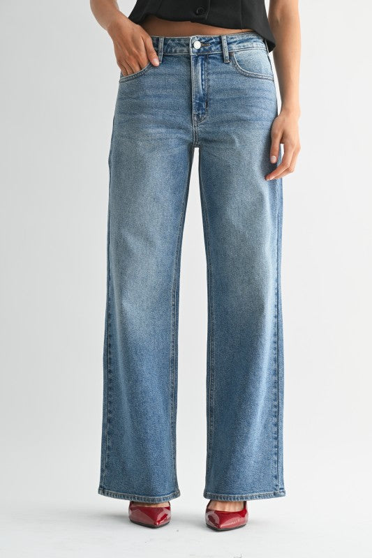 JUST BLACK DENIM Women's Jeans Just Black Denim Hr Full Length Straight || David's Clothing