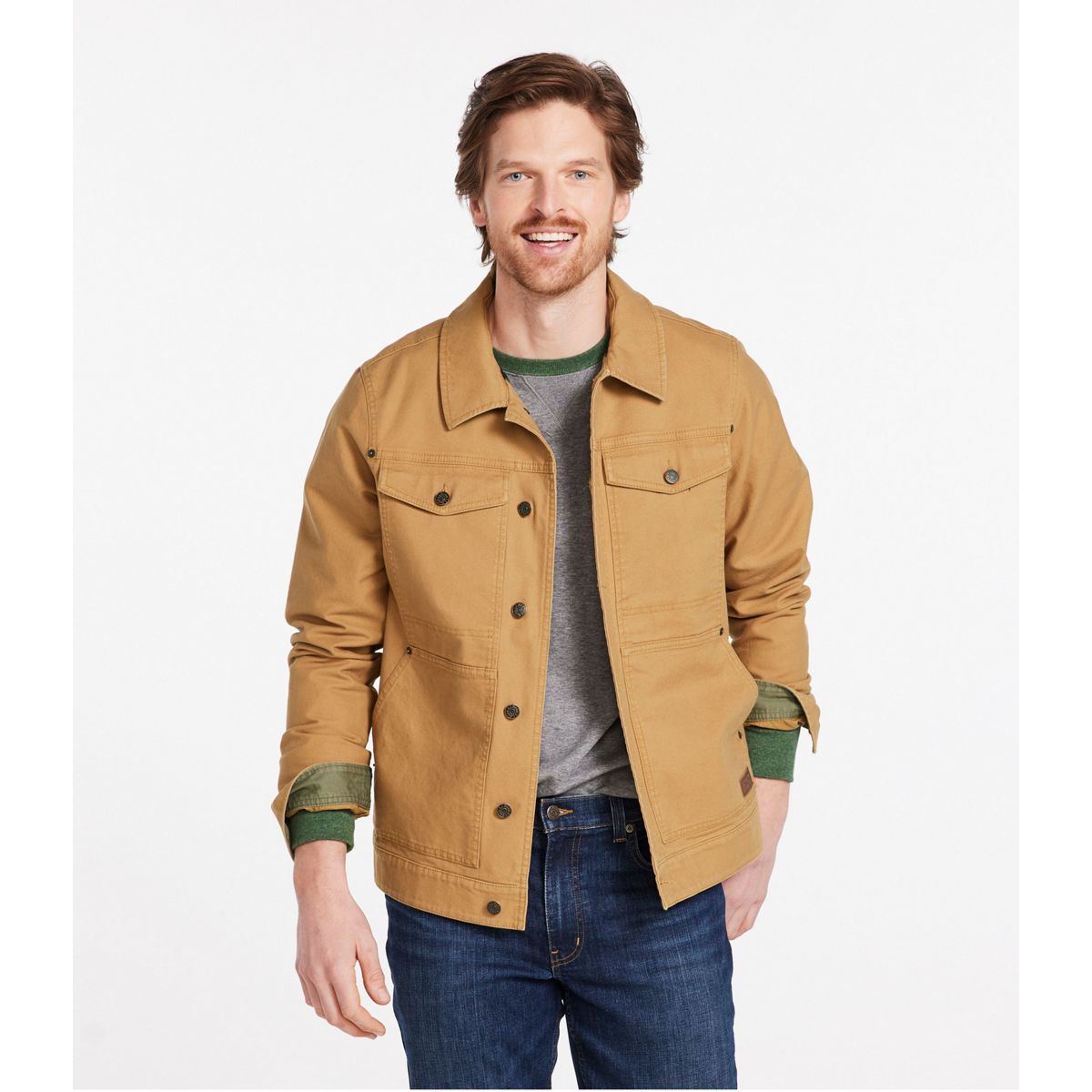 L.L.Bean Men's Jackets L.L.Bean Men's BeanFlex Utility Trucker Jacket