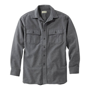 L.L.Bean Men's Sport Shirt CHARCOAL GRAY HEATHER / S L.L.Bean Men's Chamois Shirt, Traditional Fit 1879236986