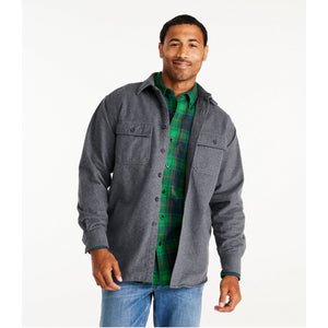 L.L.Bean Men's Sport Shirt L.L.Bean Men's Chamois Shirt, Traditional Fit