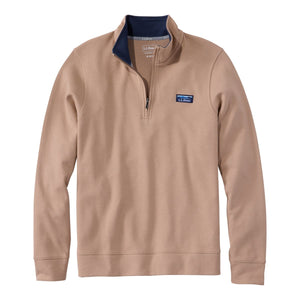 L.L.Bean Men's Sweaters CAMEL BROWN / S L.L.Bean Men's Comfort Stretch Performance® Piqué, Quarter-Zip Pullover 52463240224