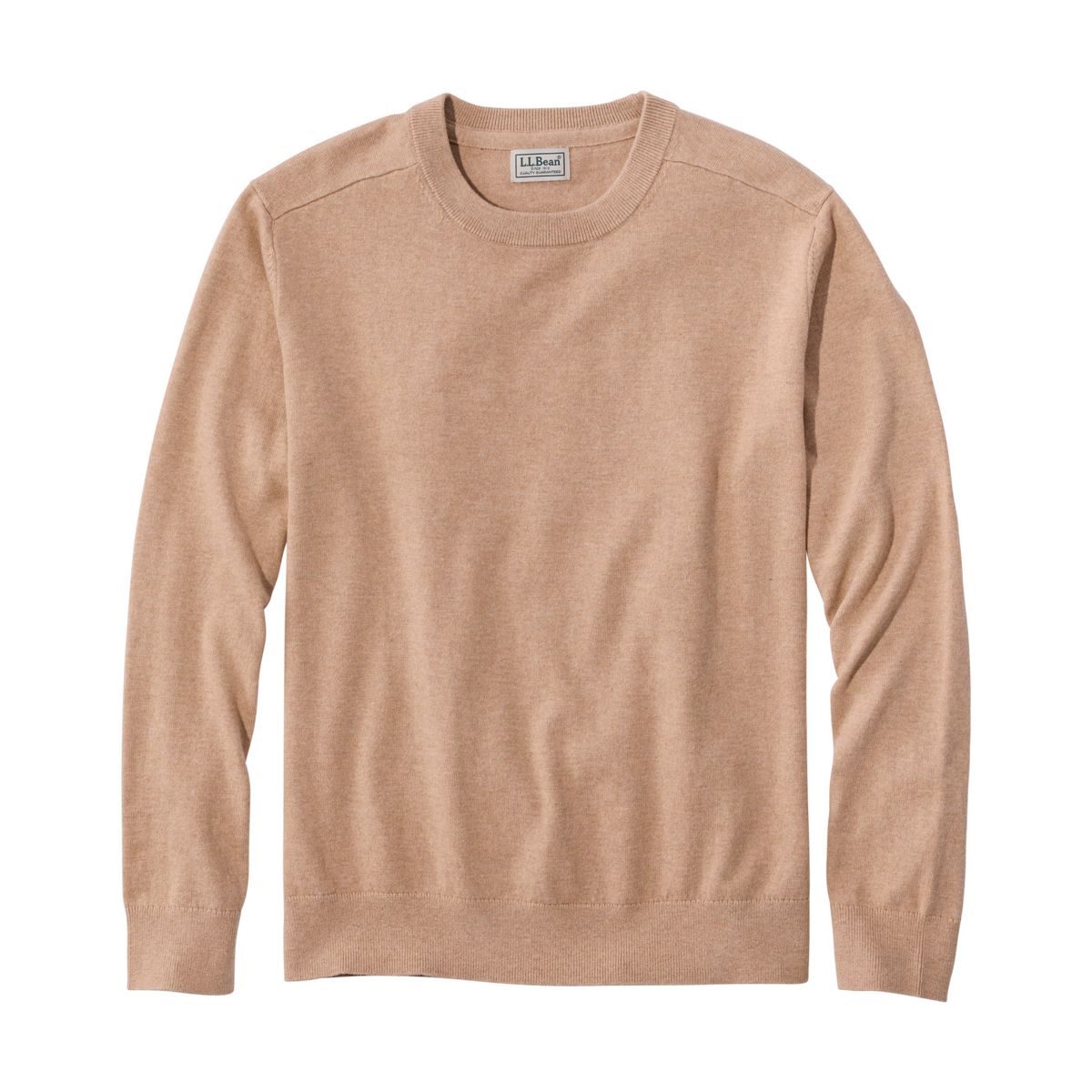 L.L.Bean Men's Sweaters SHADOW GREEN HEATHER / S L.L.Bean Men's All Seasons Cotton Blend Sweater, Crewneck 52728630070