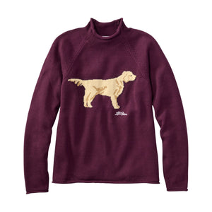 L.L.Bean Women's Sweaters FIG / XS L.L.Bean Women's The Original Double L® Sweater, Novelty Rollneck 528422