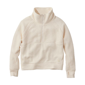 L.L.Bean Women's Sweaters SAILCLOTH / XS L.L.Bean Women's Ridgeknit Half-Zip Pullover, Oversized 523268