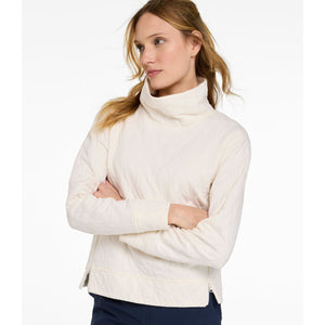 L.L.Bean Women's Sweatshirts BONE / XS L.L.Bean Women's VentureSoft Quilted Funnelneck Pullover 527112B
