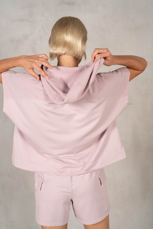 LABIZ Women's Top Cotton Modal Sleeveless Hoodie || David's Clothing