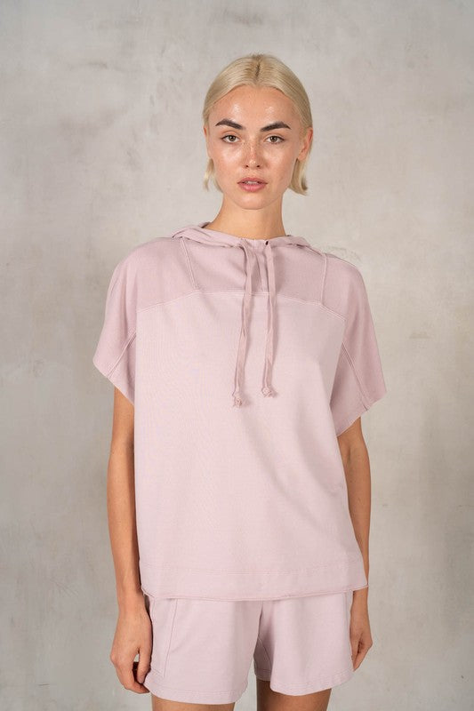 LABIZ Women's Top Cotton Modal Sleeveless Hoodie || David's Clothing