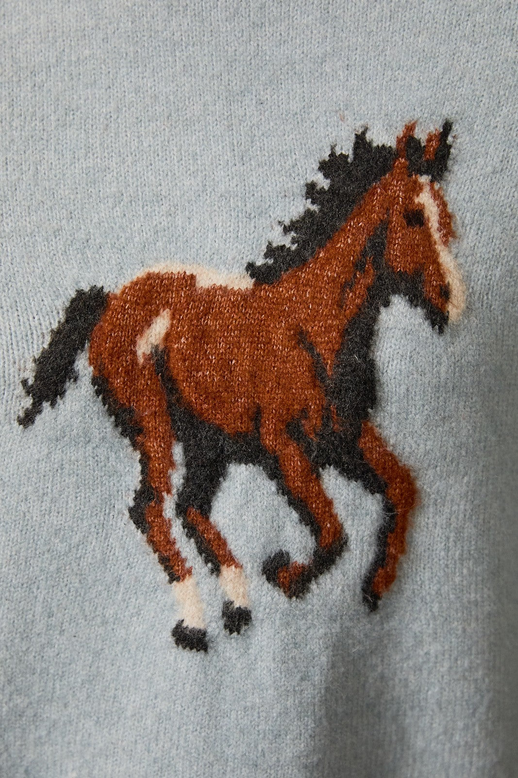 LELIS COLLECTION Women's Sweaters Horse Long Sleeve Crew Neck Sweater
