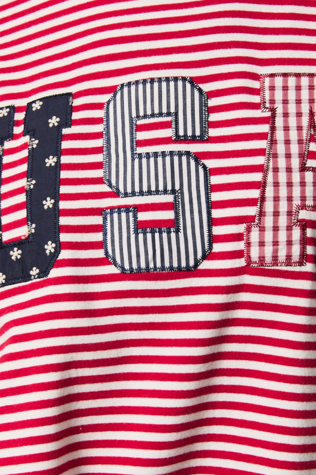 LELIS COLLECTION Women's Sweatshirt Stripe Mock Neck USA Sweatshirt