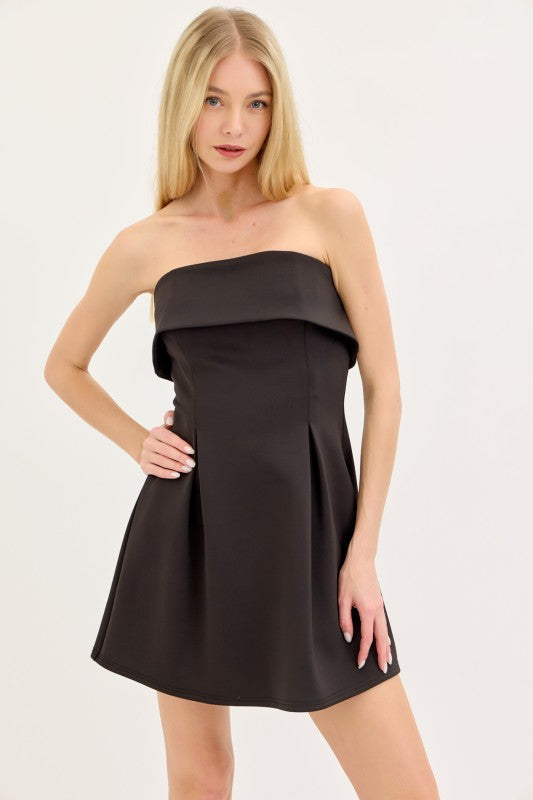 LENA Women's Dresses Scuba Tube A-line Mini Dress || David's Clothing