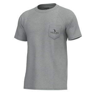 Local Boy Men's Brush Badge Short Sleeve Heather Performance Shirt