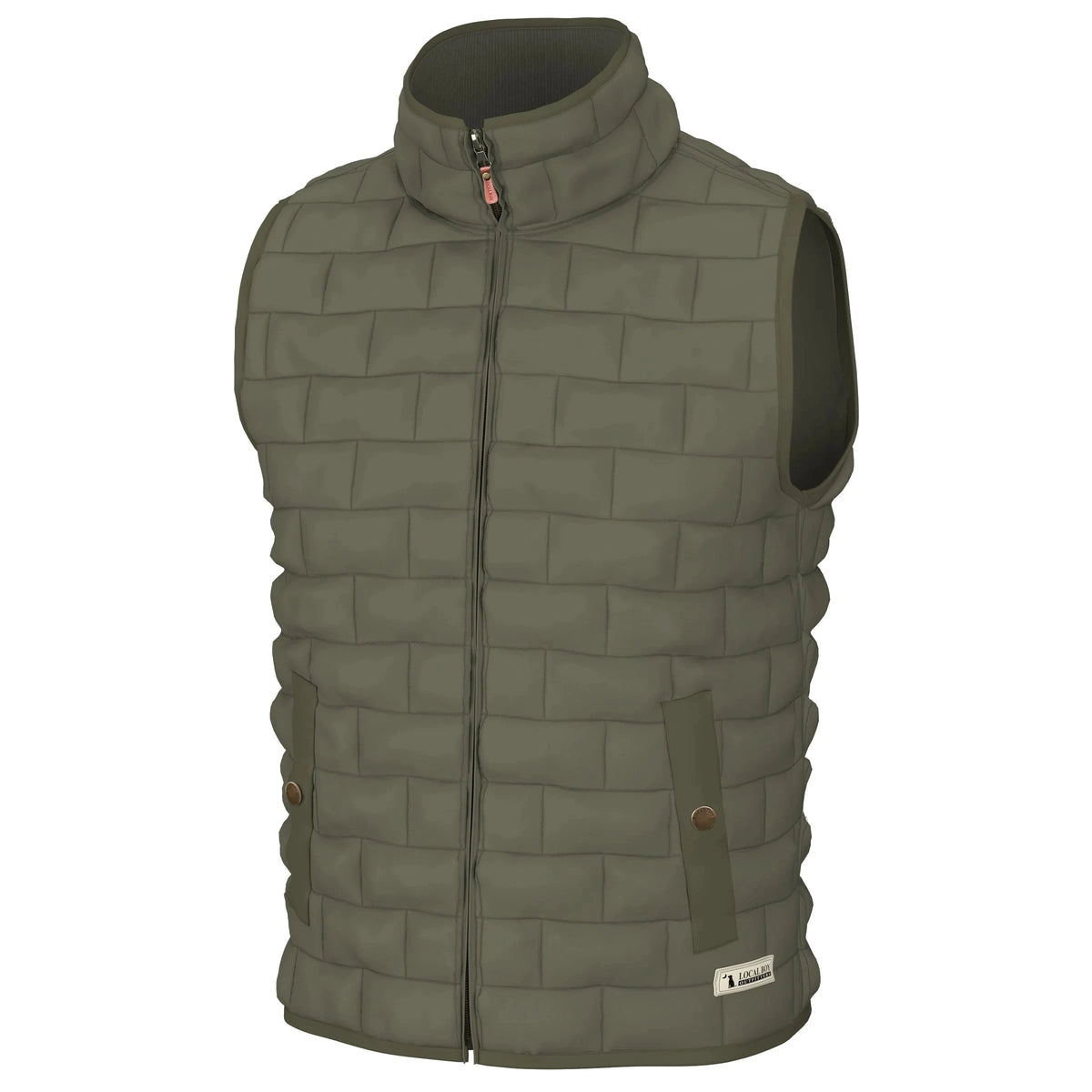 LOCAL BOY OUTFITTERS Boy's Outerwear Local Boy Youth Brick Quilted Vest