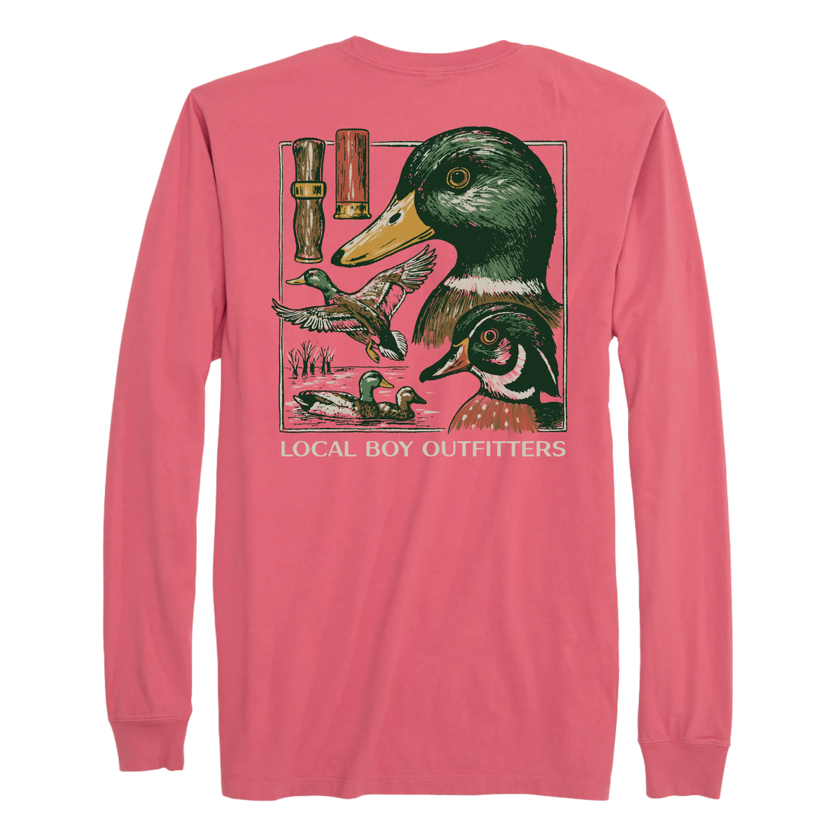 LOCAL BOY OUTFITTERS Kid's Tees Local Boy Youth Duck Species Long Sleeve T-Shirt