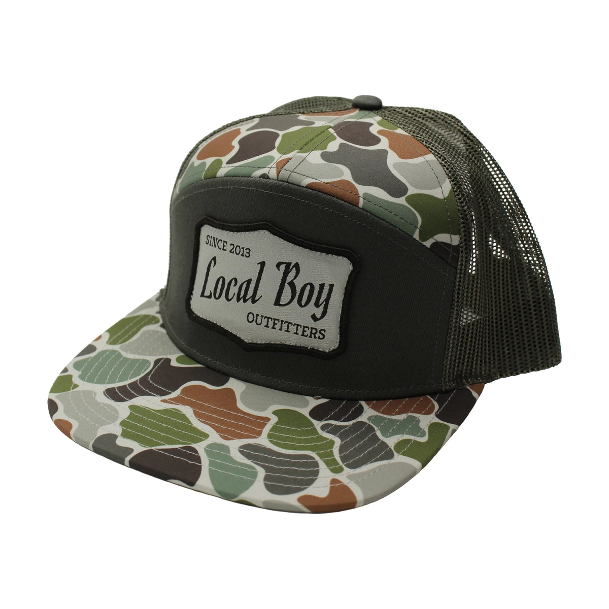LOCAL BOY OUTFITTERS Men's Hats FOREST CAMO / OS Local Boy Men's Olde Patch 7 Panel Hat L3000469FRC