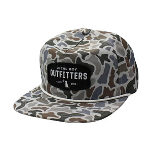 LOCAL BOY OUTFITTERS Men's Hats LOCALFLAGE Local Boy Men's Woven Patch Low Profile Rope Hat L3000457LCF