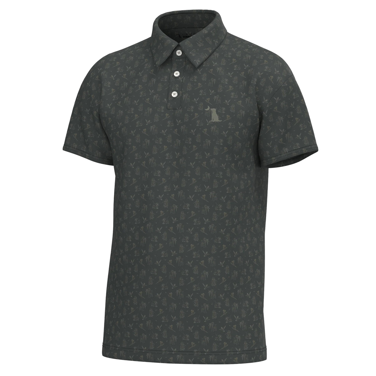 LOCAL BOY OUTFITTERS Men's Polo BROWN ULTIMATE RETRIEVE / S Local Boy Dirty Myrtle Polo L1200068BUTR