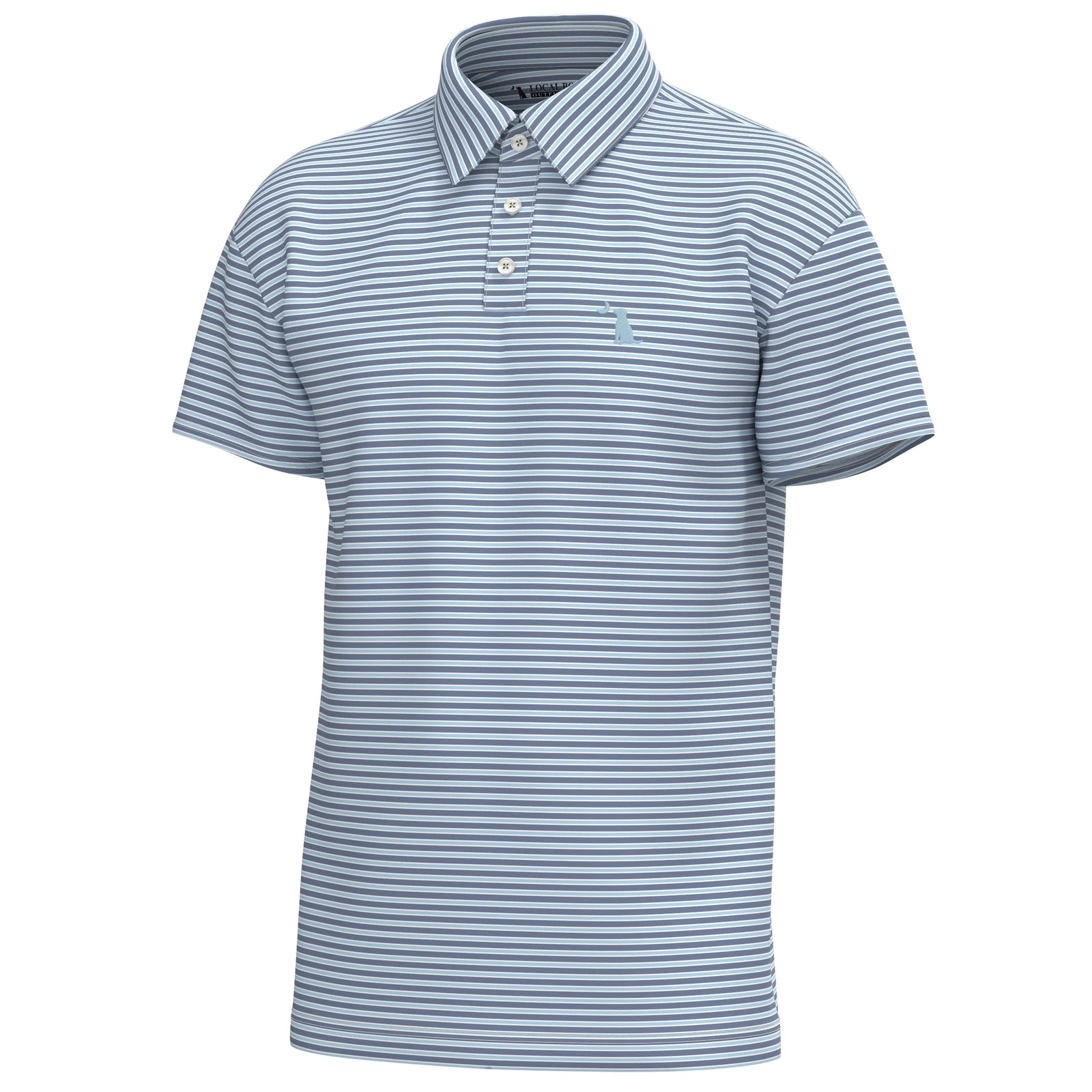 LOCAL BOY OUTFITTERS Men's Polo ICE BLUE/LIGHT SAND/ WHITE / S Local Boy Men's Surfside Polo L1200022ILW