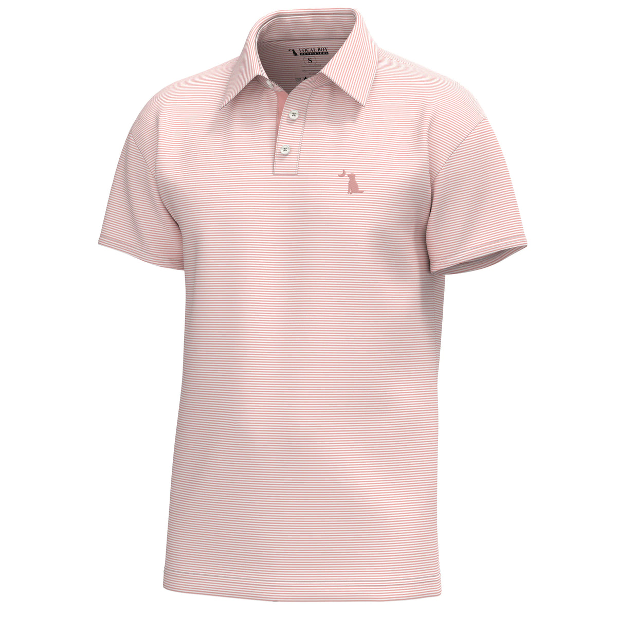 LOCAL BOY OUTFITTERS Men's Polo SORBET/WHITE / S Local Boy Men's Palms Polo L1200021SRW