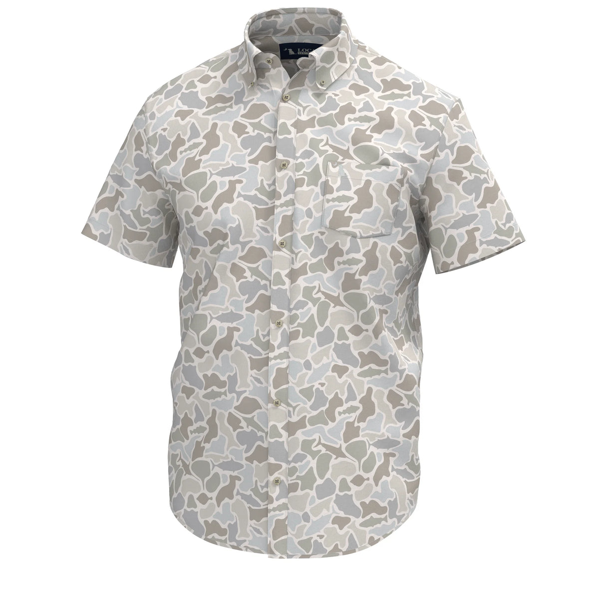LOCAL BOY OUTFITTERS Men's Sport Shirt SALTWATER CAMO / S Local Boy Men's Low Country Button Down L1500050SWC