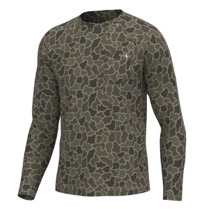 LOCAL BOY OUTFITTERS Men's Tees BRUSH CAMO / S Local Boy Long Sleeve Heather Performance Shirt L1400083BCM