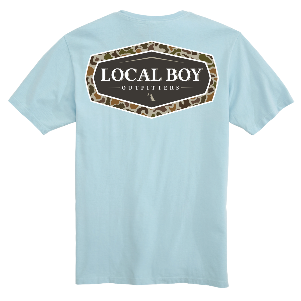 LOCAL BOY OUTFITTERS Men's Tees CHAMBRAY / S Local Boy Men's Vintage Emblem T-Shirt L1000627CBY
