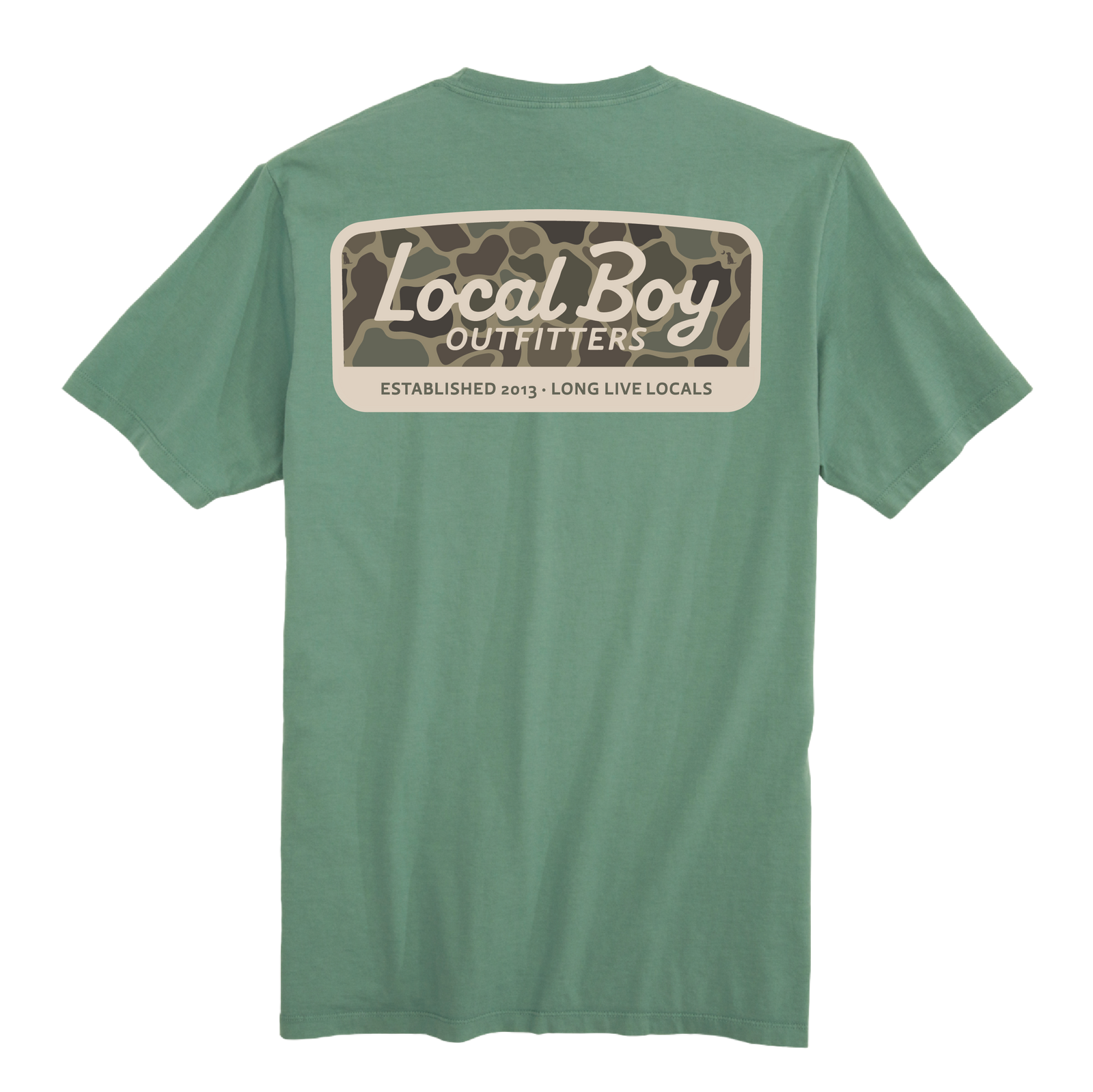 LOCAL BOY OUTFITTERS Men's Tees LIGHT GREEN / S Local Boy Men's Brush Camo Mark T-Shirt L1000787LTG